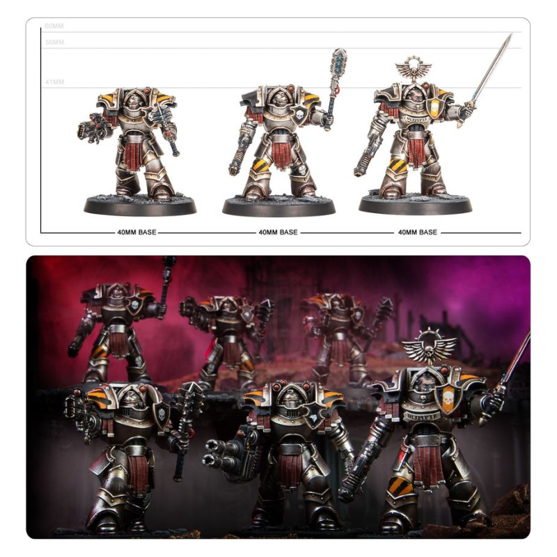 Warhammer The Horus Heresy, Legiones Astartes, Terminators Cataphractii, chargeurs Volkites, masses énergie - WARHAMMER 31-144