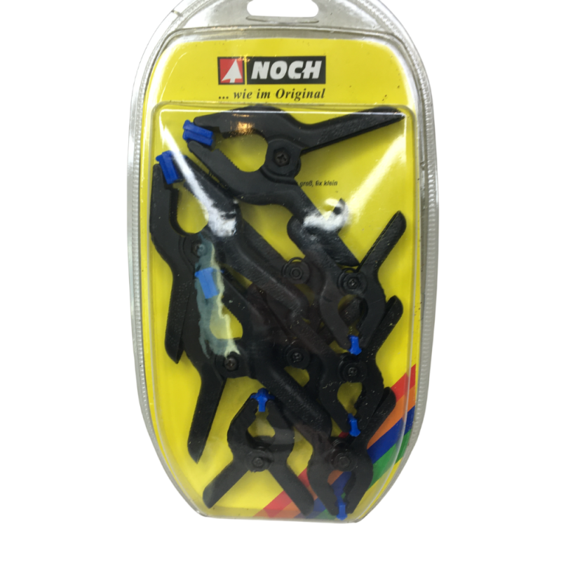 Ensemble de 9 pinces en nylon - NOCH 60105