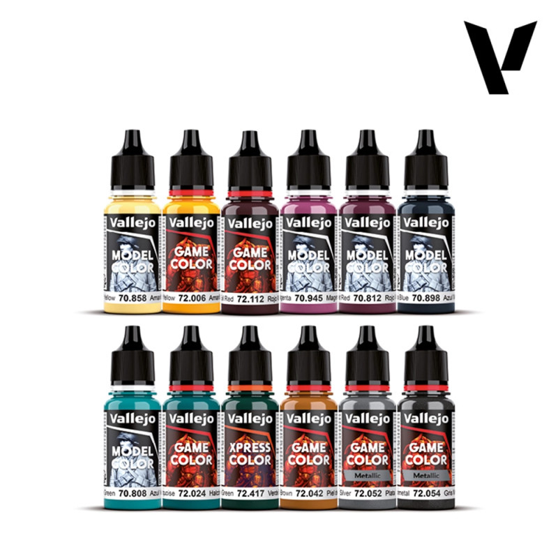 Kit de peinture Futur Sombre 12x18ml - Squidmar - VALLEJO 72.202