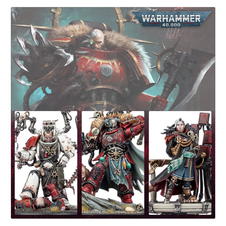 Warhammer 40.000, Chaos Space marines, Huron Blackheart et les maîtres du Maelström - WARHAMMER 99 12 01 02 225 43-110