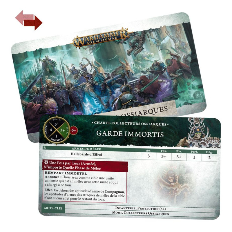 Warhammer Age of Sigmar, Cartes de charte, Ossiarch Bonereapers - WARHAMMER 01 05 02 07 005 94-02