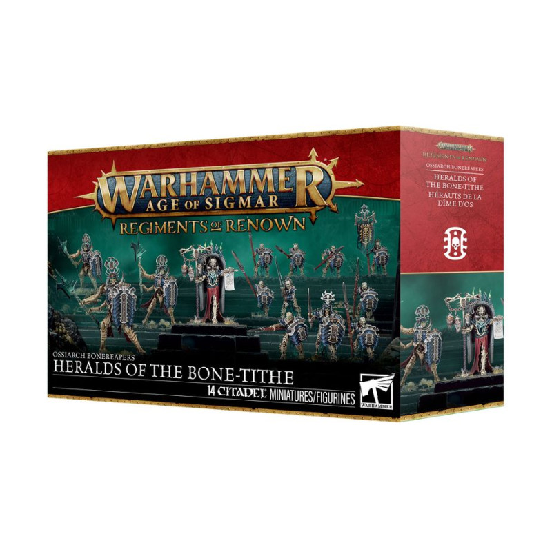 Warhammer Age of Sigmar, Ossiarch Bonereapers, régiment de Renom, Hérauts de la Dîme d'Os - WARHAMMER 99 12 02 07 200 94-36