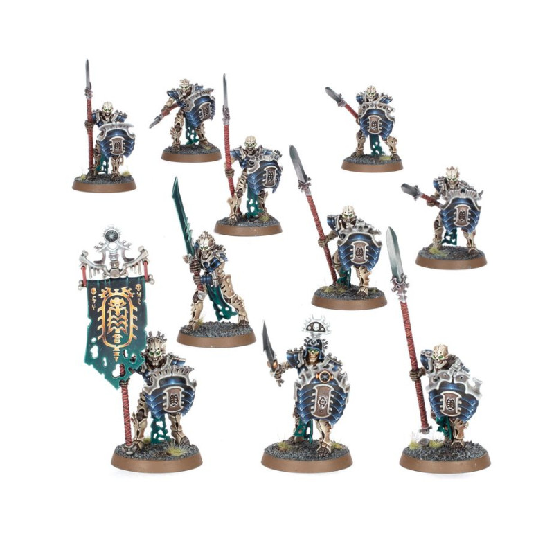 Warhammer Age of Sigmar, Ossiarch Bonereapers, régiment de Renom, Hérauts de la Dîme d'Os - WARHAMMER 99 12 02 07 196 94-43