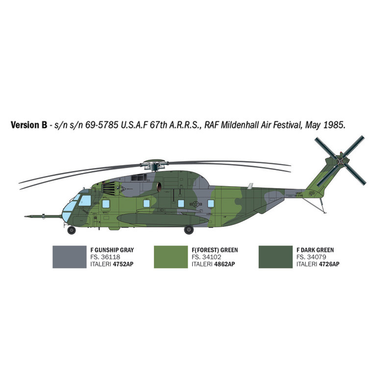 HH-53C, Super Jolly green giant - ITALERI 91035 - 1/72