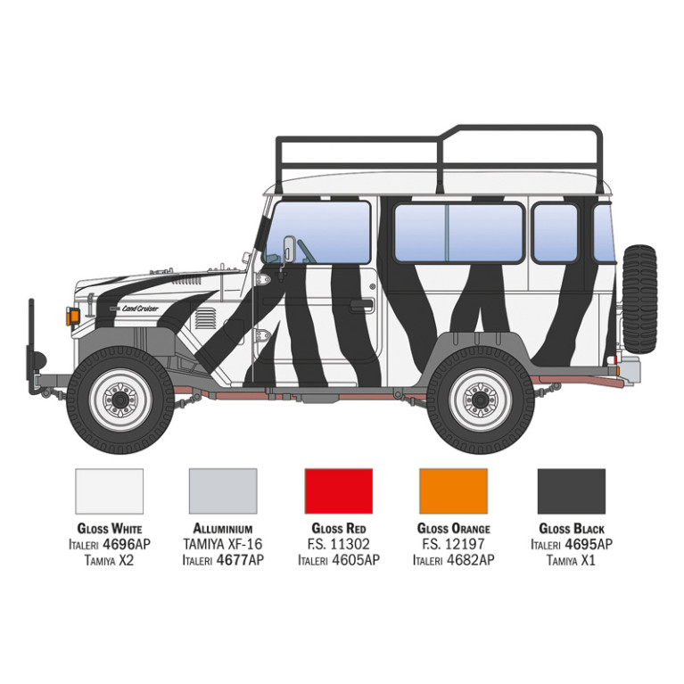 Toyota Land Cruiser, Safari - ITALERI 3681 - 1/24