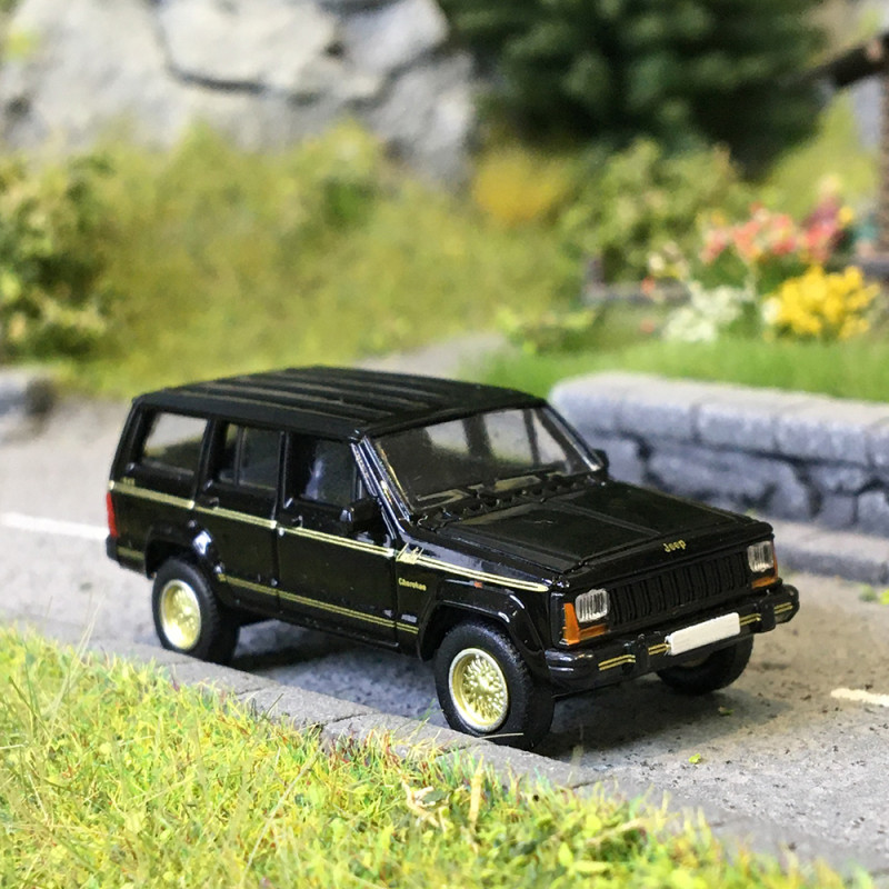 Jeep, Cherokee XJ, noire, 1984 - PCX 870728 - HO 1/87