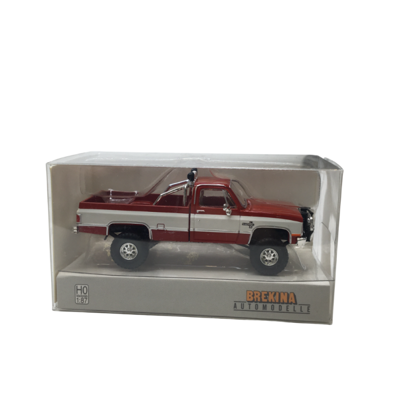 Chevrolet C10, rouge, blanc, 1982 - BREKINA 19692- HO 1/87