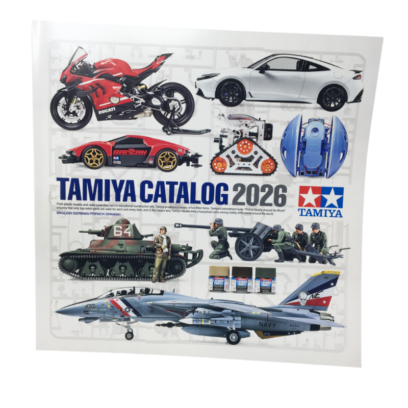Catalogue, Tamiya, 2026, 85 page, Anglais/Allemand/Français/Espagnols - TAMIYA 64463