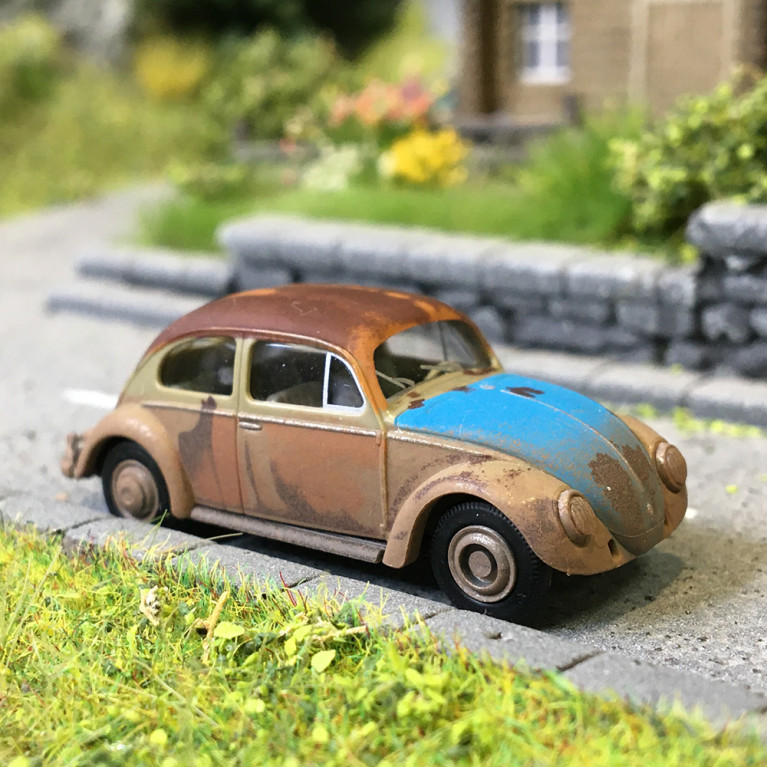 Volkswagen Coccinelle, rouillée - BUSCH 52915 - HO 1/87