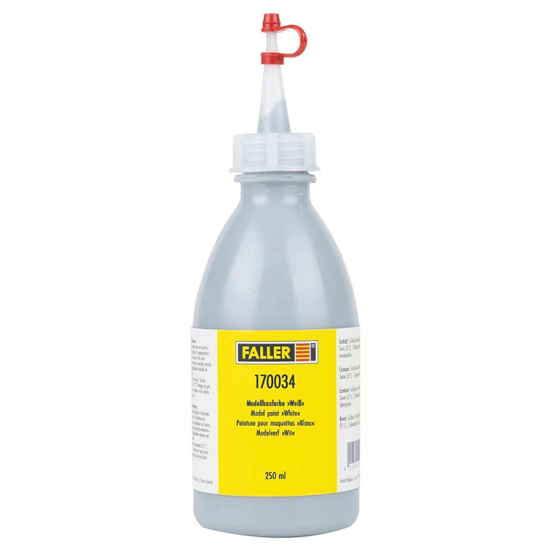 Peinture pour maquettes, blanc, 250 ml - FALLER 170034