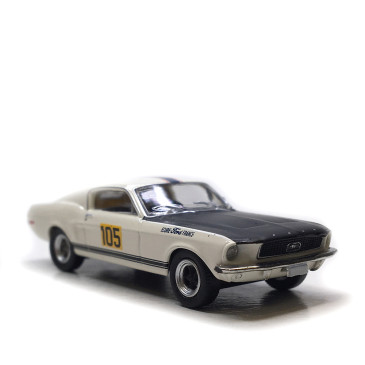 Ford Mustang Fastback, ecurie Ford France, 105, 1968 - BREKINA 19614 - HO 1/87