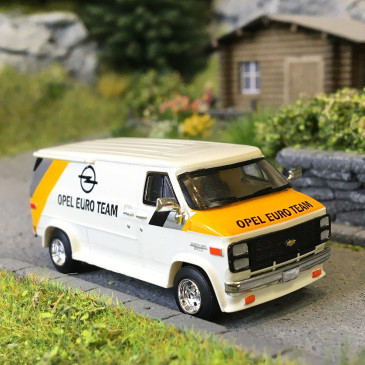 Chevrolet G20, Opel euro team, 1983 - BREKINA 18256 - HO 1/87