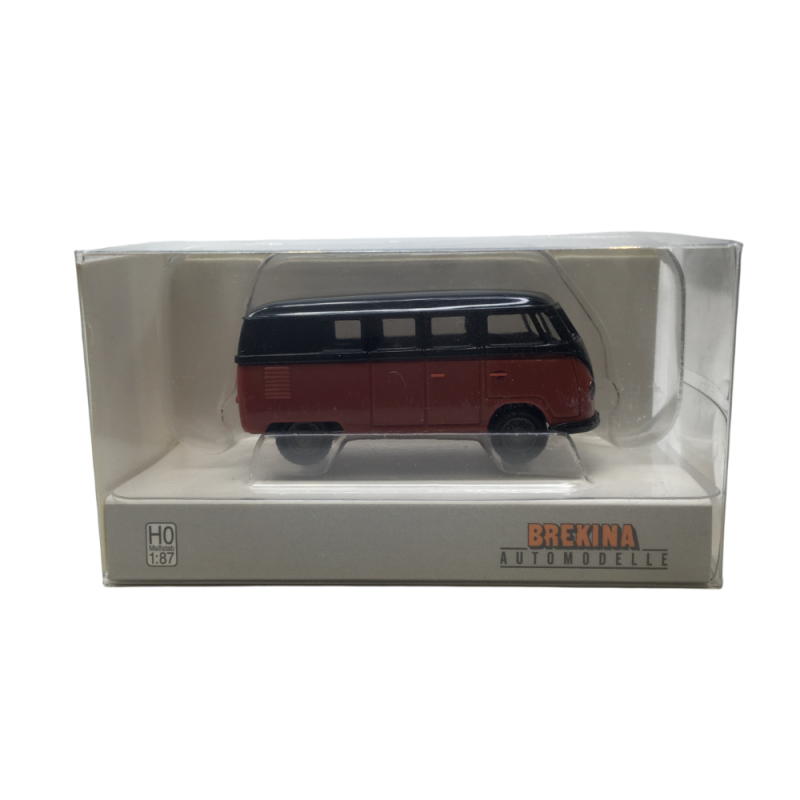 Volkswagen T1a Combi, noir, rouge, 1950 - BREKINA 31035 - HO 1/87