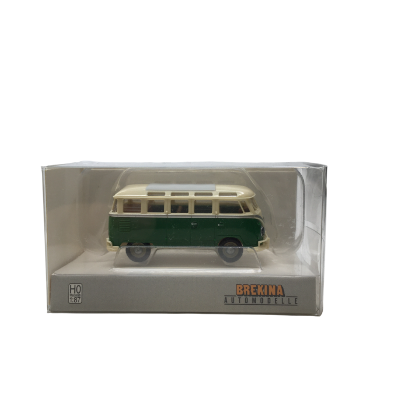 Volkswagen T1b Samba, beige, vert, 1960 - BREKINA 31854 - HO 1/87