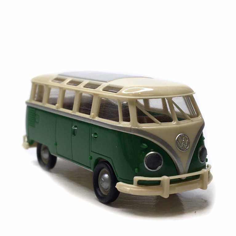 Volkswagen T1b Samba, beige, vert, 1960 - BREKINA 31854 - HO 1/87