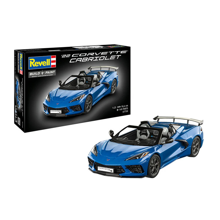 Corvette C8, cabriolet, 2020 - REVELL 07750 - 1/25