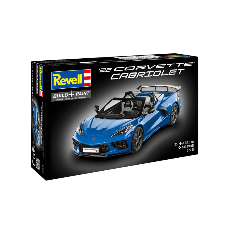 Corvette C8, cabriolet, 2020 - REVELL 07750 - 1/25
