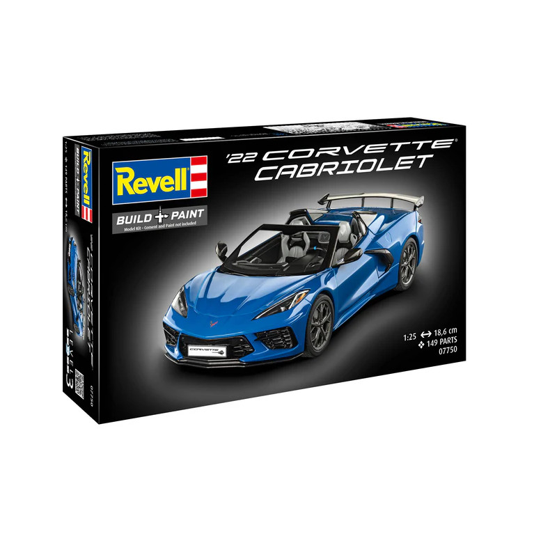 Corvette C8, cabriolet, 2020 - REVELL 07750 - 1/25