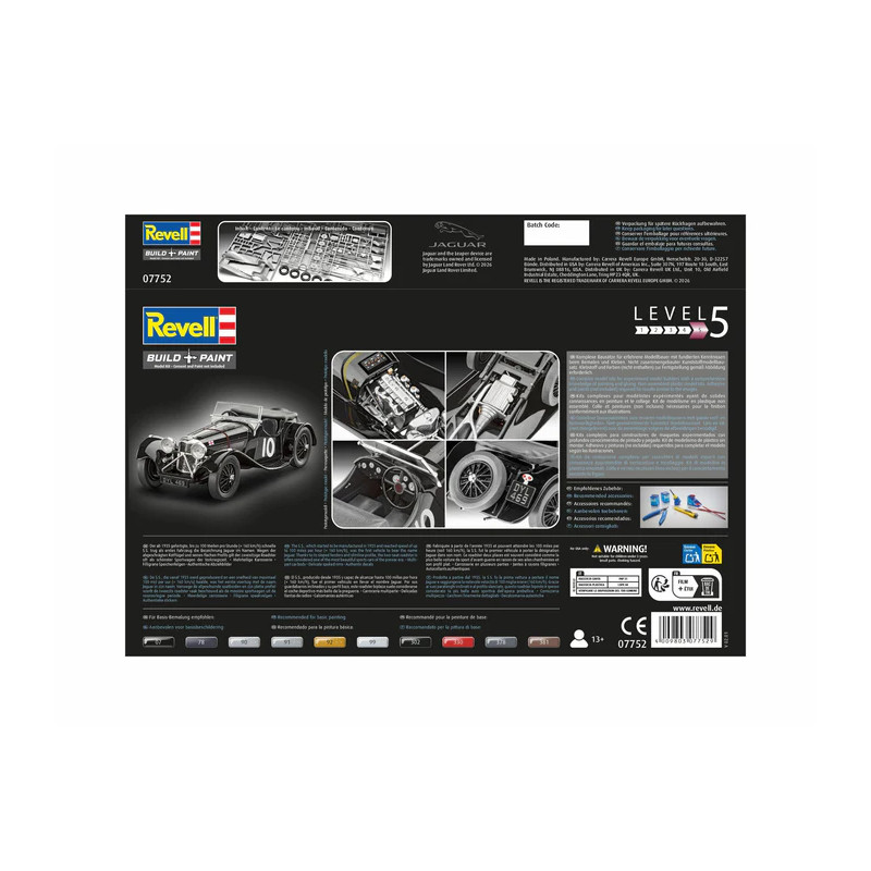 Jaguar SS100, 1935 - REVELL 07752 - 1/32