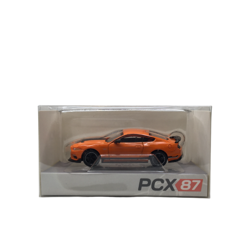 Ford, Mustang VI coupé Mach 1, orange, noir, 2020 - PCX 870568 - HO 1/87