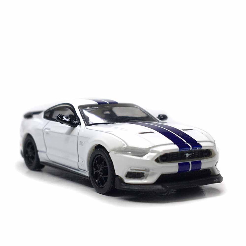 Ford, Mustang VI coupé Mach 1, blanc, bleu foncé, 2020 - PCX 870569 - HO 1/87