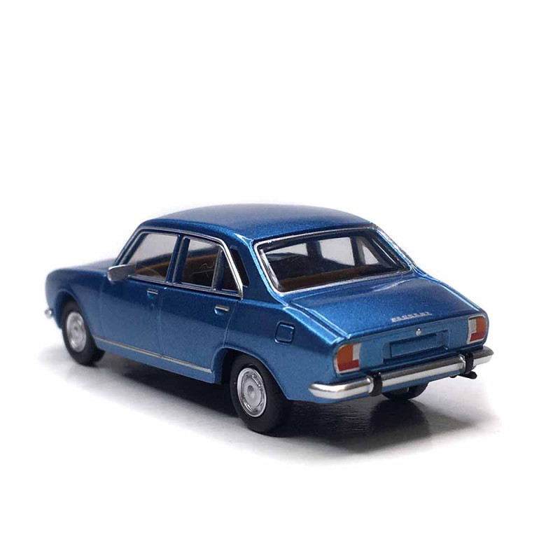 Peugeot 504, limousine, bleu metal, 1968 - SAI 6604 - HO 1/87