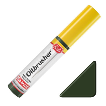 Peinture à l'huile "Vert Foncé" - 10ml Oilbrusher - AMMO 2602