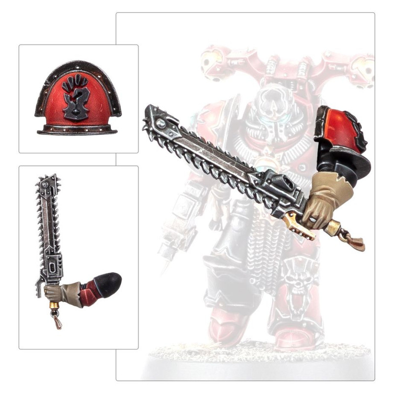 Warhammer 40.000, Chaos Space Marine, Améliorations et décalcos Red Corsairs - WARHAMMER 43-112