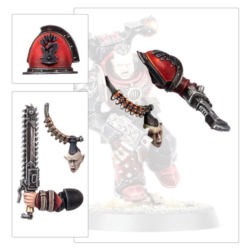 Warhammer 40.000, Chaos Space Marine, Améliorations et décalcos Red Corsairs - WARHAMMER 43-112