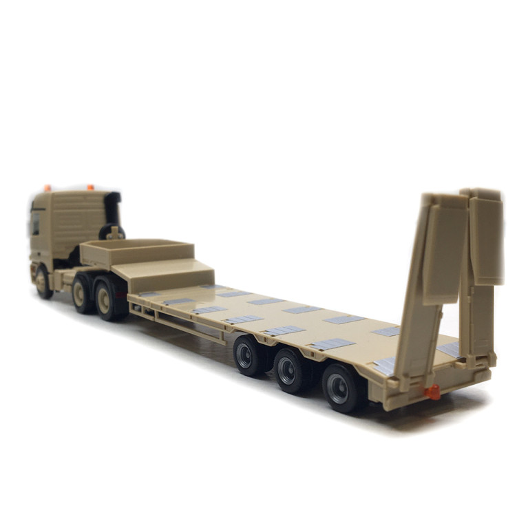 Mercedes Benz, Actros L MP1, semi-remorque surbaissée, armée Belge, beige sable - HERPA 747271 - HO 1/87