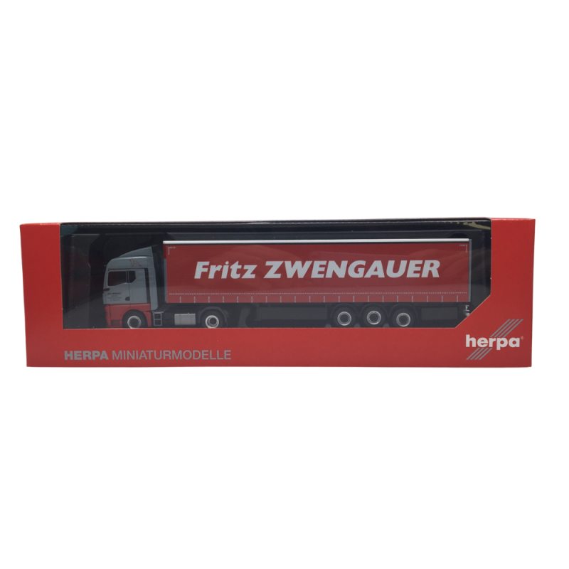 MAN TGX GM, semi-remorque à rideaux coulissants, Zwengauer - HERPA 319911 - HO 1/87