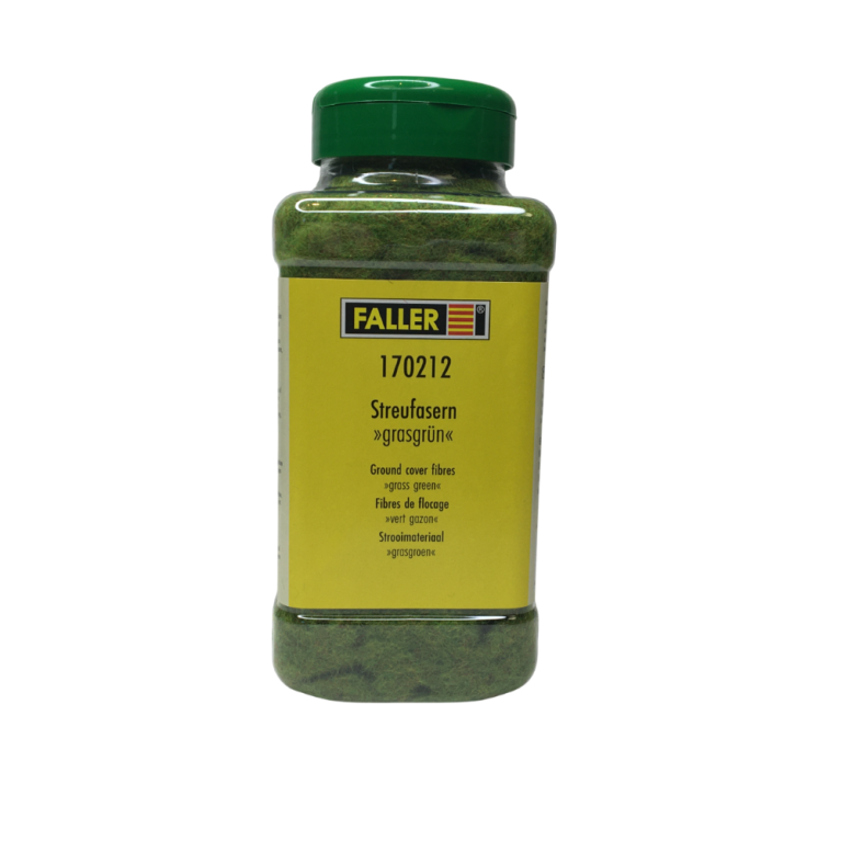 Fibres à saupoudrer, vert gazon, 4mm, 80g - FALLER 170212 - HO 1/87