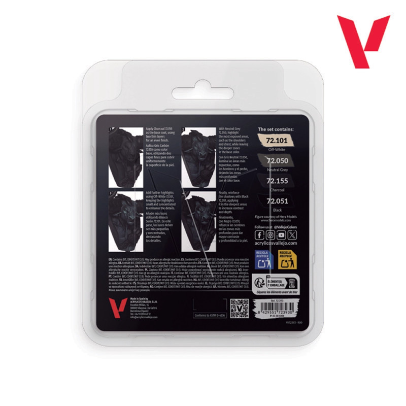 Pack Noir - 18ml Game Color - VALLEJO 72.393