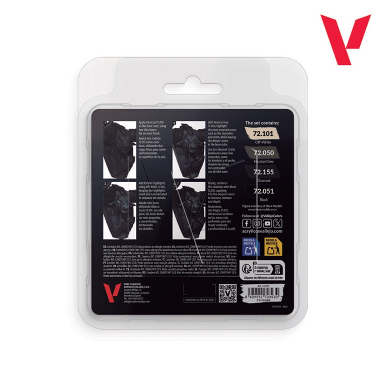 Pack Noir - 18ml Game Color - VALLEJO 72.393