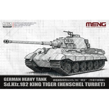 Tank, Sd.Kfz.182, King Tiger, Henschel Turret - MENG 72-011 - 1/72