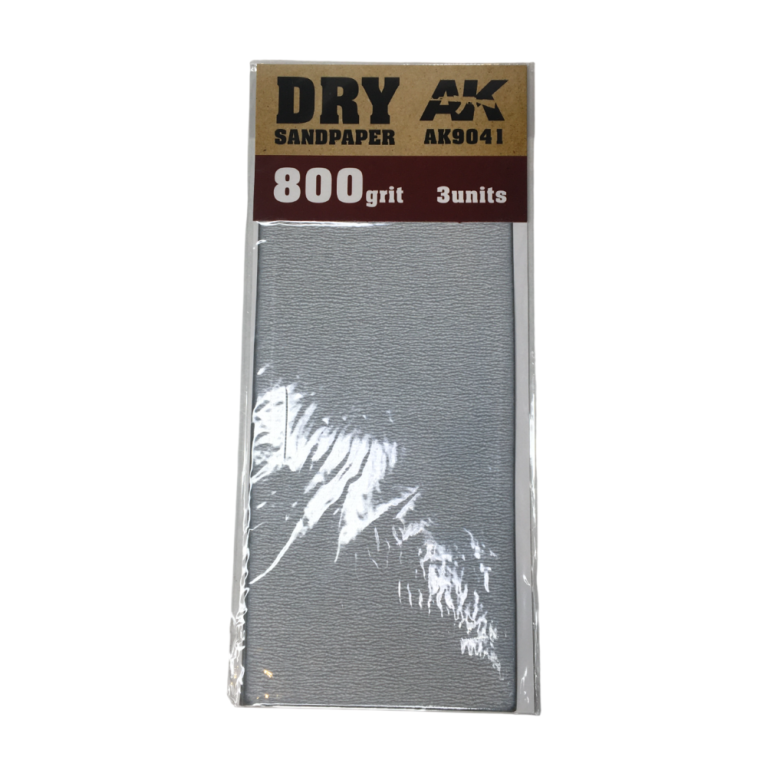 Papier de ponçage, sec 800, 3 pièces - AK 9041