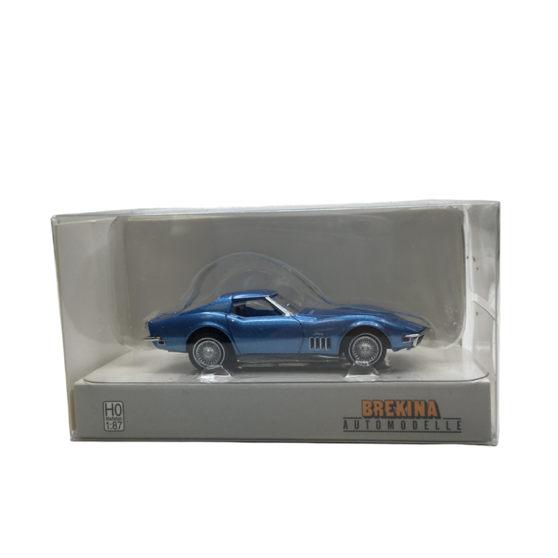 Chevrolet Corvette C3, coupé, bleu métal, 1967 - BREKINA 19990 - HO 1/87