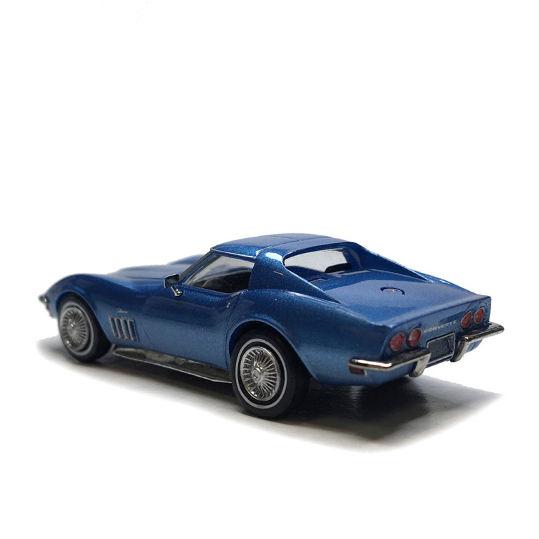 Chevrolet Corvette C3, coupé, bleu métal, 1967 - BREKINA 19990 - HO 1/87