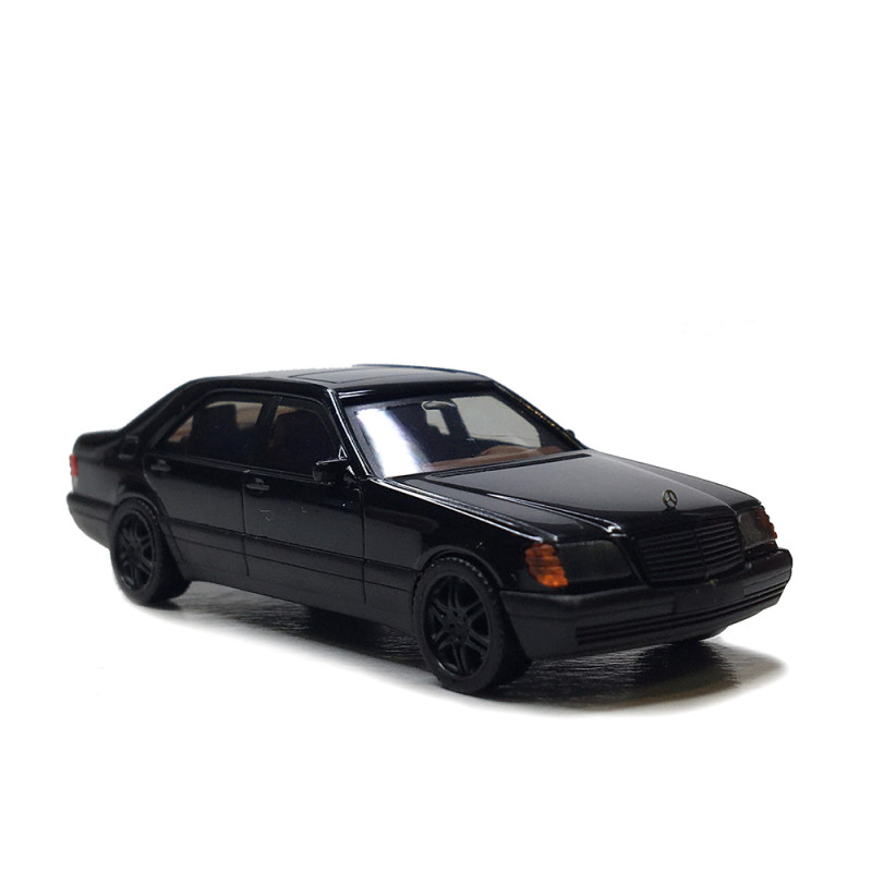 Mercedes Benz, 600 SEL V12, jantes brabus, noir - HERPA 020947-002 - HO 1/87