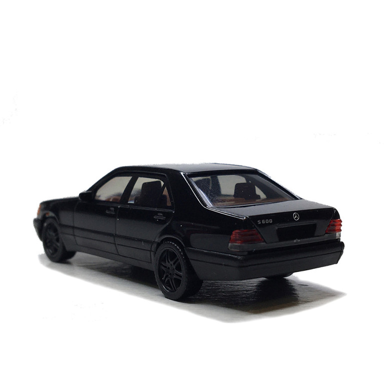 Mercedes Benz, 600 SEL V12, jantes brabus, noir - HERPA 020947-002 - HO 1/87