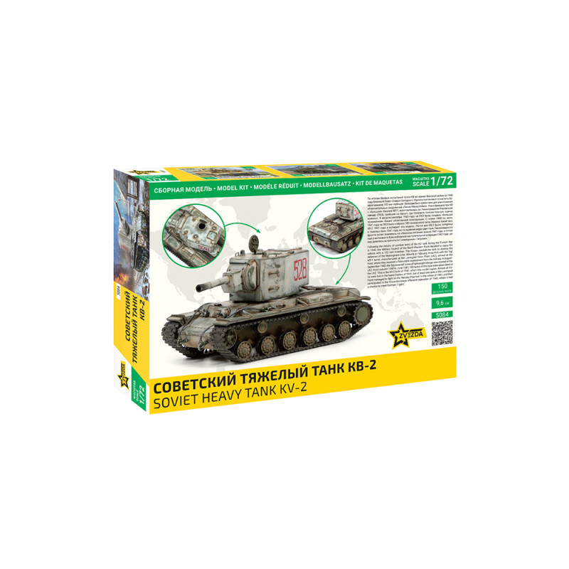 Char lourd soviétique, KV-2 - ZVEZDA 5081 - 1/72
