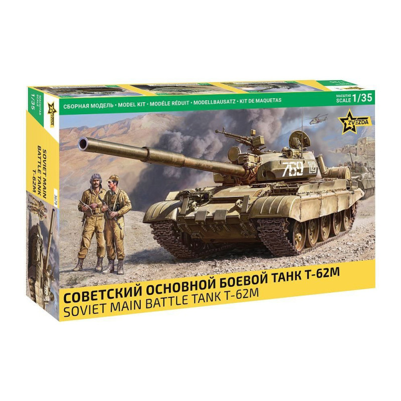 Char de combat soviétique, T-62M - ZVEZDA 3679 - 1/35