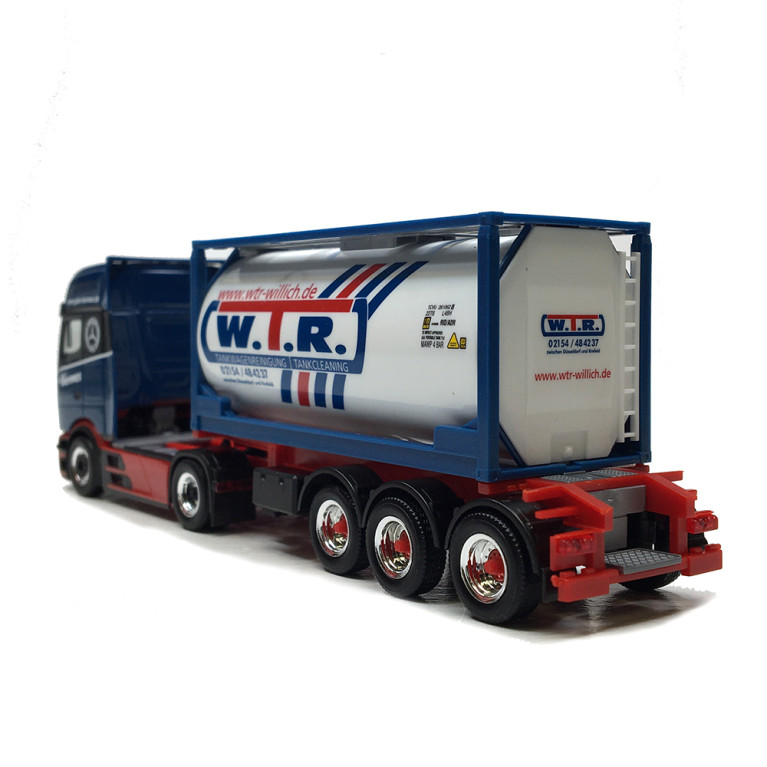 Mercedes Benz, Actros L ProCabin Gigaspace, semi-remorque porte-conteneur, Bermes - HERPA 320443 - HO 1/87