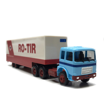 Roman Diesel, semi-remorque, jumbo fourgon, RO-TIR, Roumanie - HERPA 320696 - HO 1/87