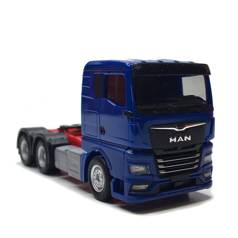 MAN TGX GN, tracteur porteur, 3 essieux, bleu - HERPA 320566 - HO 1/87
