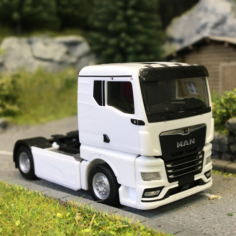 MAN TGX GN, tracteur porteur, 2 essieux, blanc - HERPA 320535 - HO 1/87