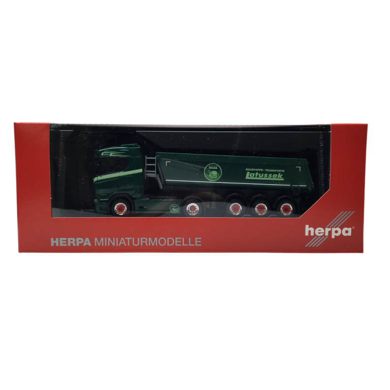 Scania, CS 20 ND, semi-remorque benne, Latussek - HERPA 320337 - HO 1/87