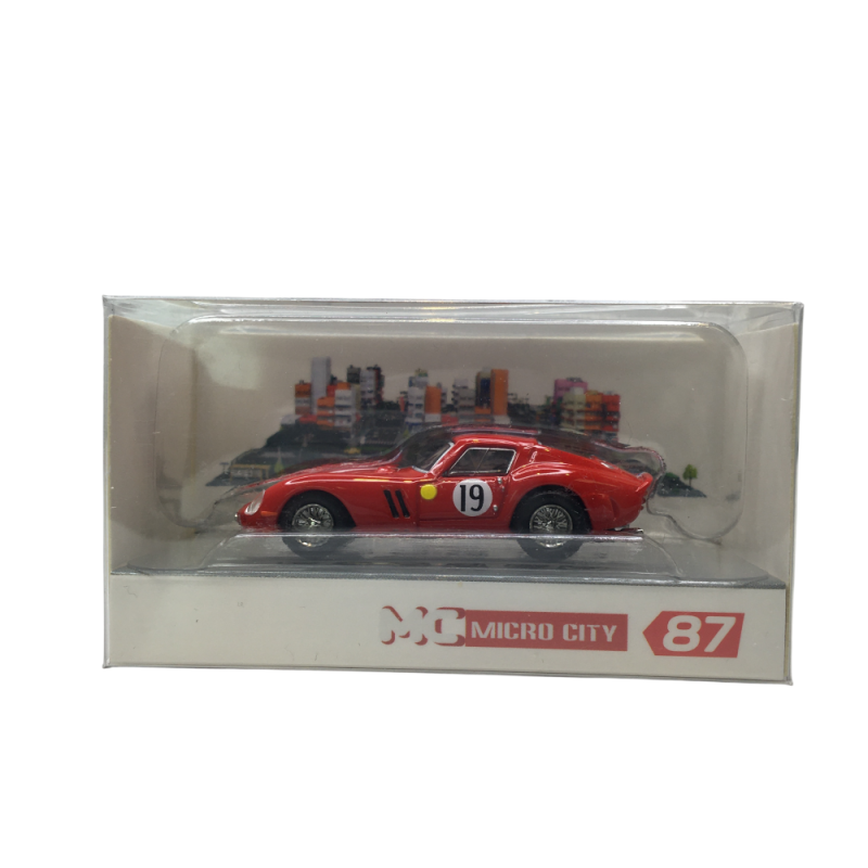 MicroCity, Ferrari 250 GTO, 19, rouge, 1962 - HERPA 87MC000062 - HO 1/87
