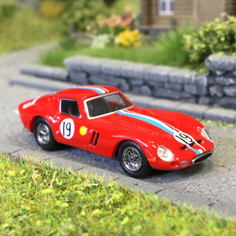 MicroCity, Ferrari 250 GTO, 19, rouge, 1962 - HERPA 87MC000062 - HO 1/87
