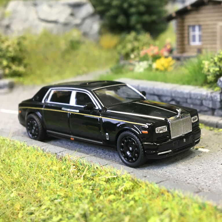 MicroCity, Rolls Royce Phantom, noir - HERPA 87MC000063 - HO 1/87